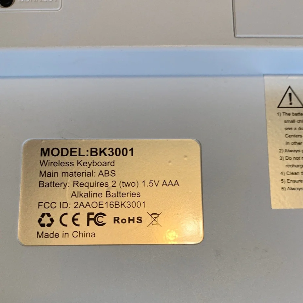 Wireless Gold Keyboard - Picture 6 of 9